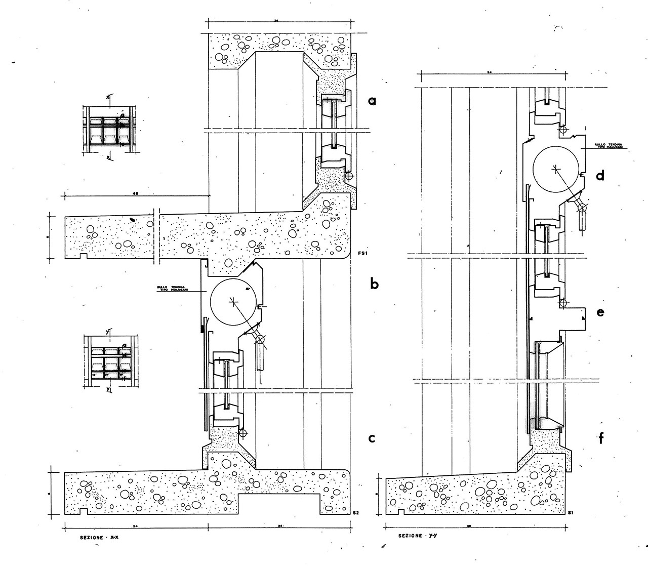 Sistema di prefabbricazione in c.a. per edifici scolastici, Sergio Lenci e Roberto Leonori, 1964